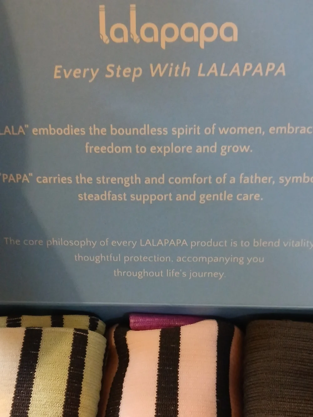 New Lalapapa Size 2XL Set Of 3 Striped Compression Socks